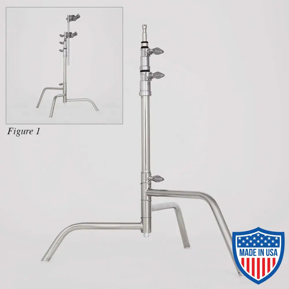 American 20-inch Century Stand (C-Stand) 2-Rise Removable Base with full base for film grip rigging