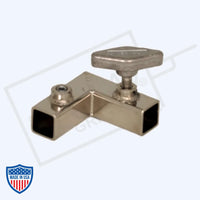 American 3/4" square tube corner for film grip and rigging.