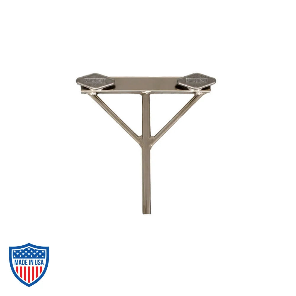 American 3/4" square tube slider with 5/8" pin for film grip and rigging.