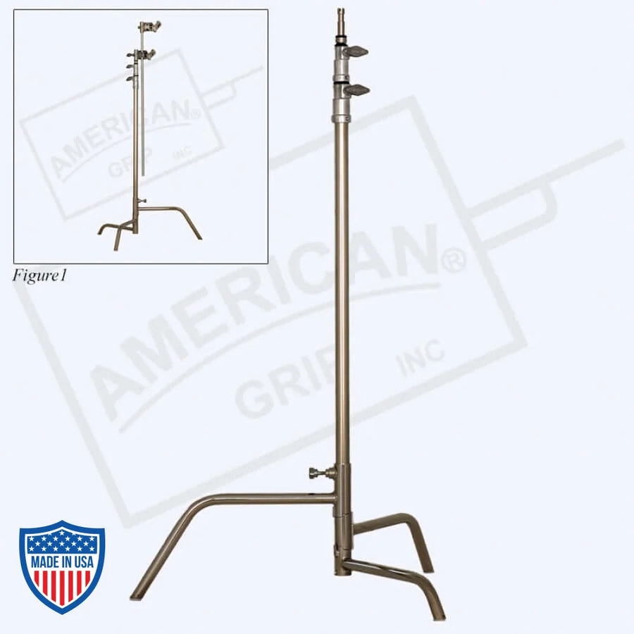 American 40" Century Stand (C-Stand) 2-Rise Non-Spring Load with Full Base for film grip rigging solutions