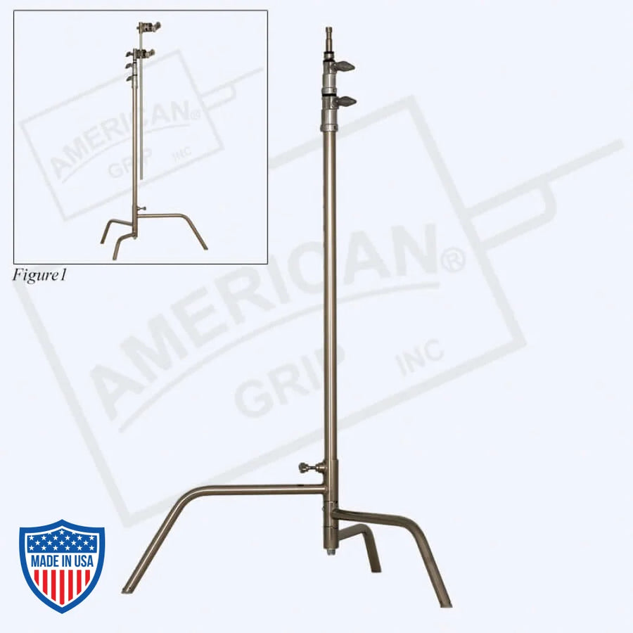American 40" Century Stand C-Stand 2-Rise Spring Load Stair Leg for film grip rigging with large and small view