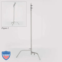 American 60" Century Stand (C-Stand) 2-Rise Spring Load Stair Leg - Full Base for film grip and rigging