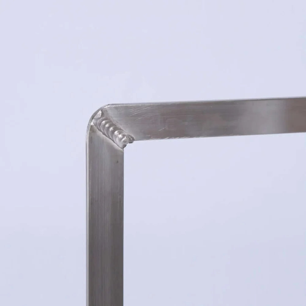 Close-up of American Aluminum Flat Frame with 5/8" Pin, essential for film grip and rigging applications.