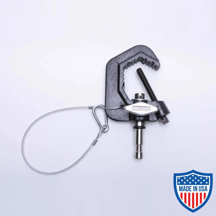 American Baby Pipe Clamp (Stage Type C Clamp) for film grip and rigging.