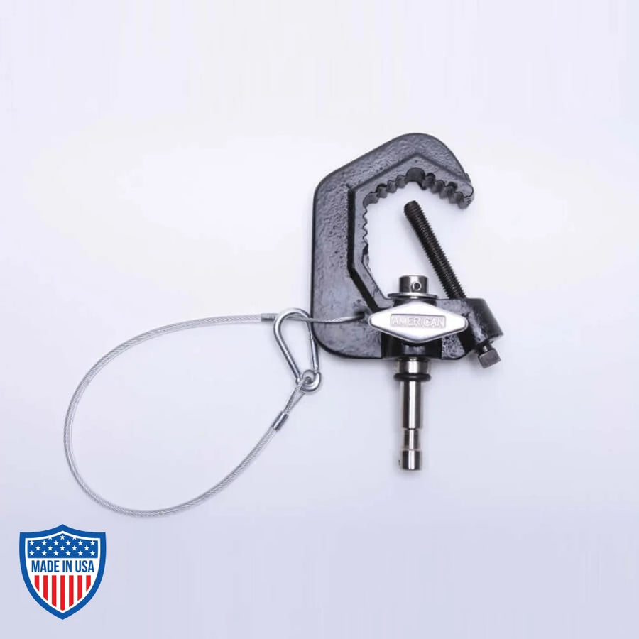American Baby Pipe Clamp (Stage Type C Clamp) for film grip and rigging.