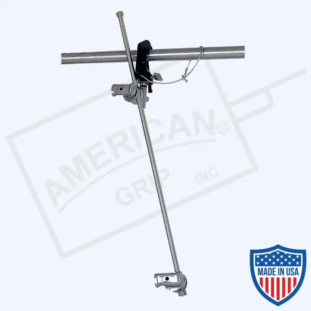 American Baby Pipe Clamp with Head, 40-inch Arm, and 5/8-inch Tube Safety for Film Grip and Rigging