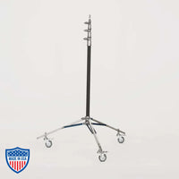 American Baby Roller 3-rise 3/4" x 24" leg for film grip and rigging, minimum height 4'6", maximum height 12'6", weight 14.5 lbs