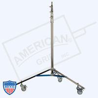 American Baby Roller 3-Rise 3/4" x 24" Leg Steel Risers for film grip and rigging.