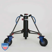 American BOA Low Crank 220 stand for film grip and rigging, featuring a 5'2" footprint, 41" to 6' height range, and 120 lbs weight