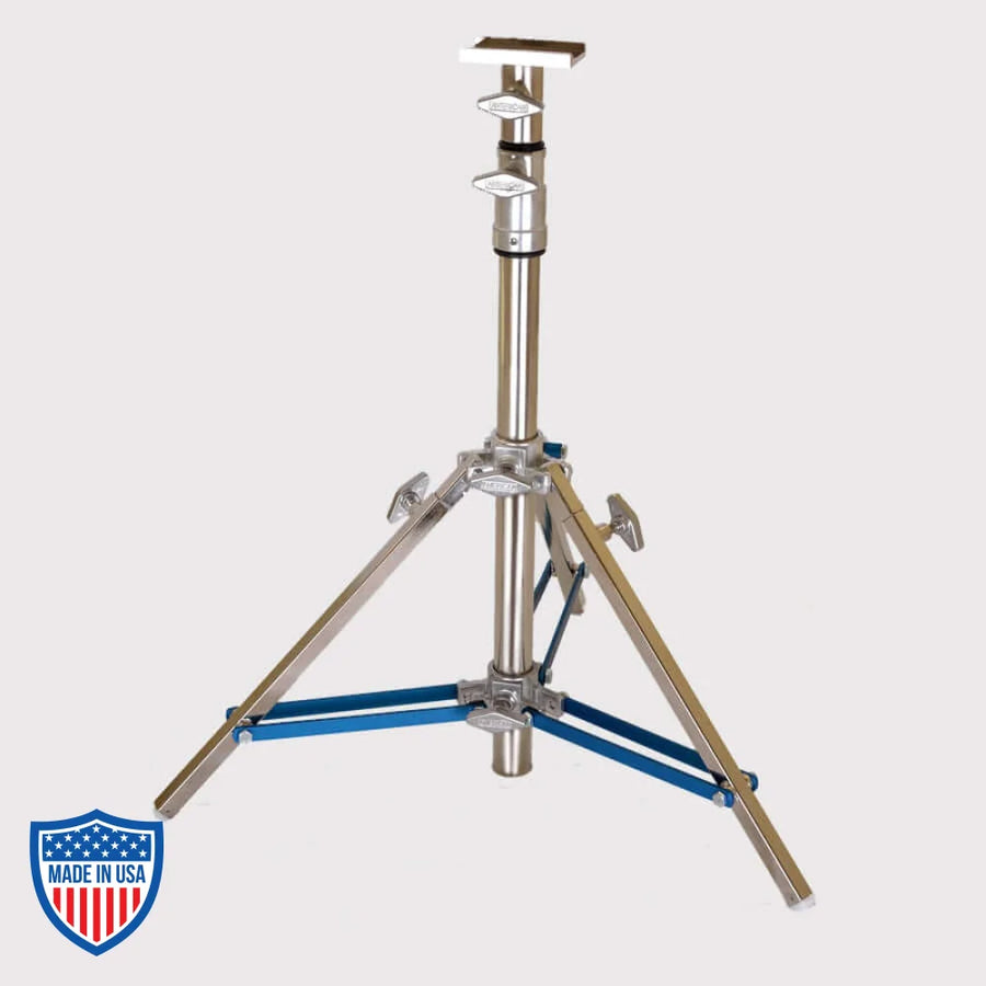 American Dana Dolly 1-Rise Low Combo tripod with top channel and 2 removable legs for film grip and rigging.
