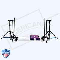 American DD Black Drop Down Slider Kit with adjustable drop down, leveling pad, and SKB box for film grip and rigging.