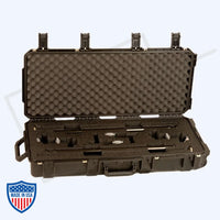 American DD Black Drop Down Slider Kit with Adjustable Drop Down, Leveling Pad, and SKB Box for film grip rigging.