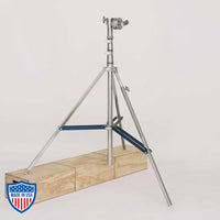 American Heavy Duty Combo Stand with 2-Rise R/M Leg, 42" height, 4" grip head for film grip and rigging setup