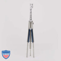 American Heavy Duty Combo 3-Rise R/M Leg 1" x 42" for film grip rigging, adjustable tripod with a footprint of 4'9" and max height 14'3"