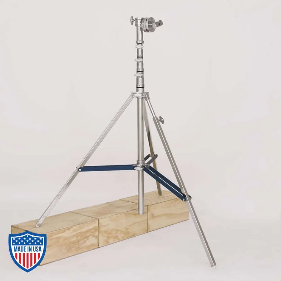 American Heavy Duty Combo 3-Rise R/M Leg, 1" x 42" with 4" Grip Head, Mini Mombo for film grip and rigging applications.