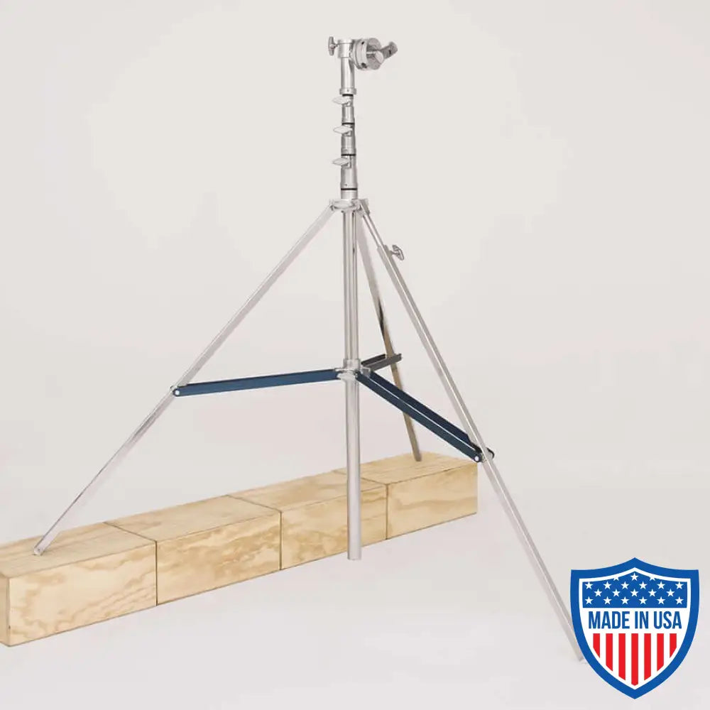 American High Walker 3-Rise R/M Leg 1-inch x 54-inch film grip rigging equipment with adjustable height and sturdy design.