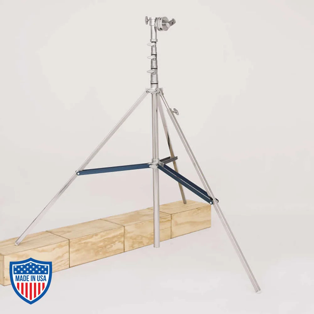 American High Walker 3-Rise R/M Leg 1" x 54" film grip rigging equipment with adjustable height and sturdy design.