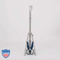 American Jr. Roller 3-Rise 1" x 25" R/M Leg - film grip rigging equipment for professional use. Min Height 4'10", Max Height 13'6".