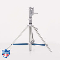 American Low Combo 1-Rise tripod stand for film grip and rigging, 3/4" x 22", footprint 34", height 29" to 4', weight 12 lbs.