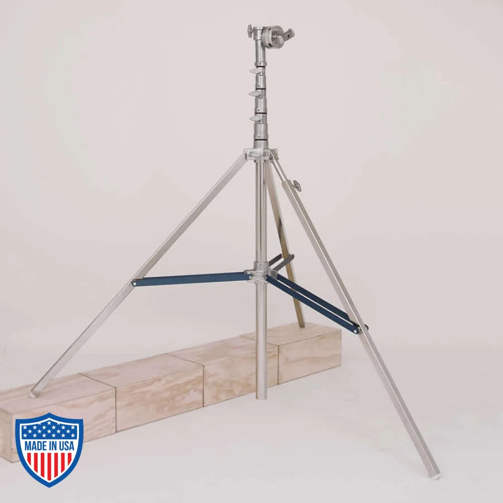 American Mombo Combo 3-Rise R/M Leg 1-1/4" x 54" for film grip rigging applications, max height 19'1", weight 47 lbs.