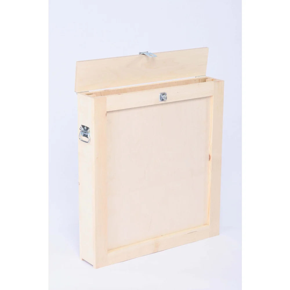 American Reflector Box/Crate for film grip and rigging, featuring a sturdy wooden construction with metal latches and handle.