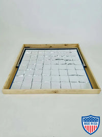 American Reflector Box/Crate for film grip and rigging with grid pattern in wooden frame