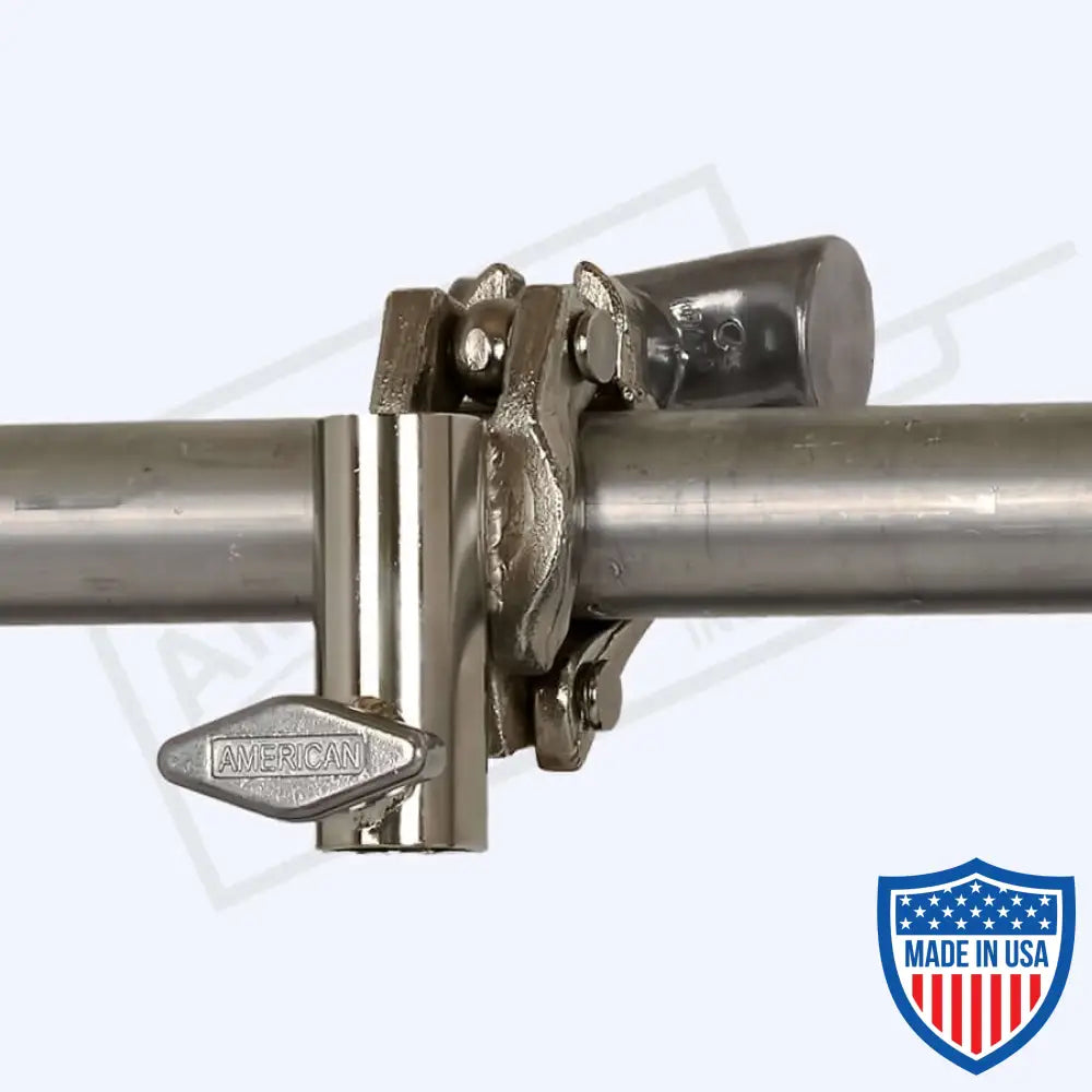 American Scaffold Clamp with 1-1/8-inch Side Mount Socket for film grip and rigging.