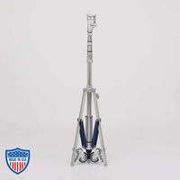 American Sr. Roller 3-Rise 1" x 29 1/4" R/M Leg rigging stand for film grip with adjustable height and sturdy footprint