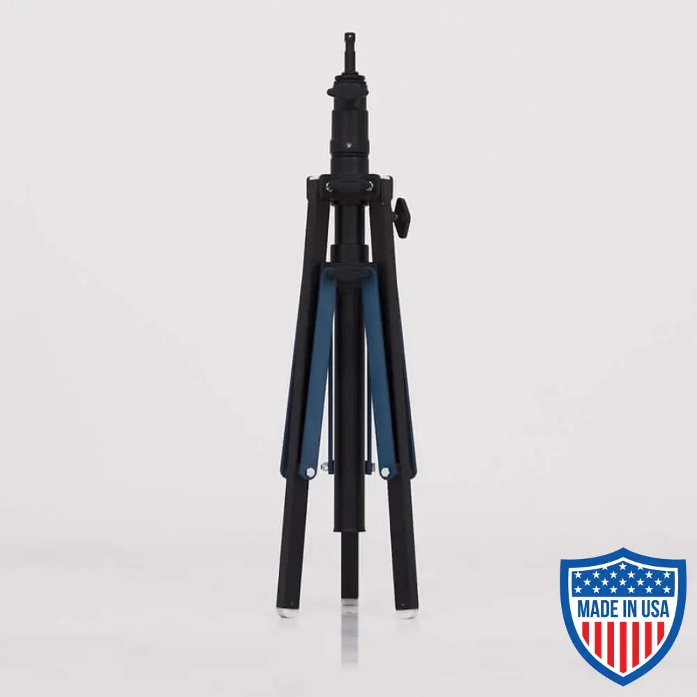 American Steadicam Stand with 1-inch x 24-inch legs and 12-inch straps, black, 38-inch diameter footprint, ideal for film grip and rigging.