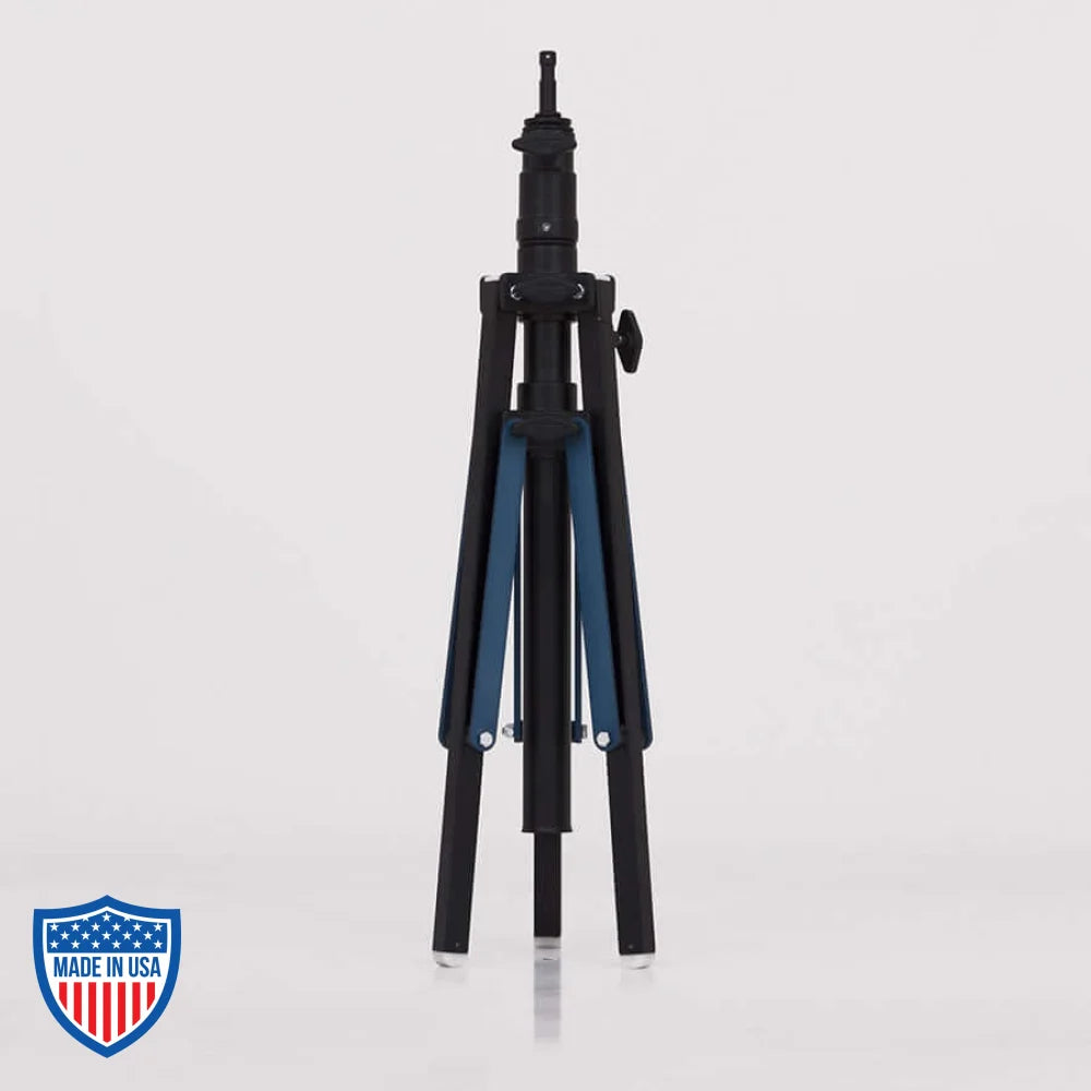 American Steadicam Stand with 1" x 24" legs and 12" straps, black, 38" diameter footprint, ideal for film grip and rigging.