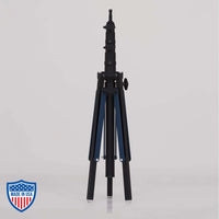 American Steadicam Stand with 2-Rise, 1" x 24" legs, black, 14" straps, 44" diameter footprint, ideal for film grip rigging.