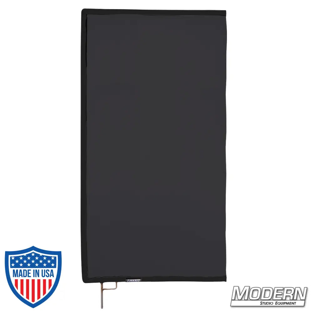 Black Artificial 1/4 Stop Silk Scrim on 304 stainless steel frame for film grip and rigging, diffusivity of 0.7 stop, low reflectance