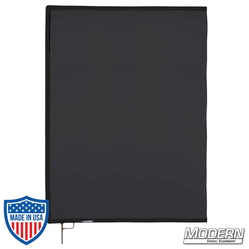 Black Artificial 1/4 Stop Silk Scrim on 304 Military-Grade Stainless Frame for Film Grip and Rigging.