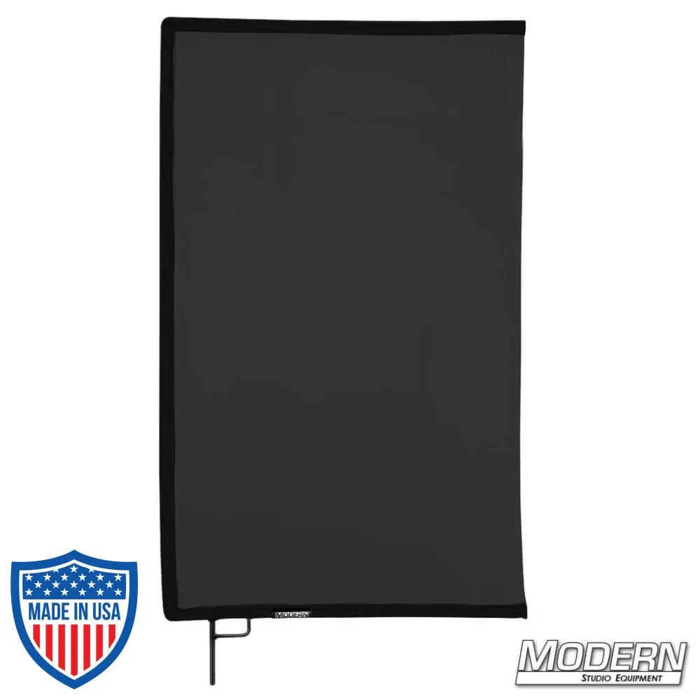 Black Artificial Silk Scrim on 304 stainless frame for film grip and rigging applications.