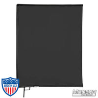 Black Artificial Silk Scrim on 304 stainless frame for film grip and rigging