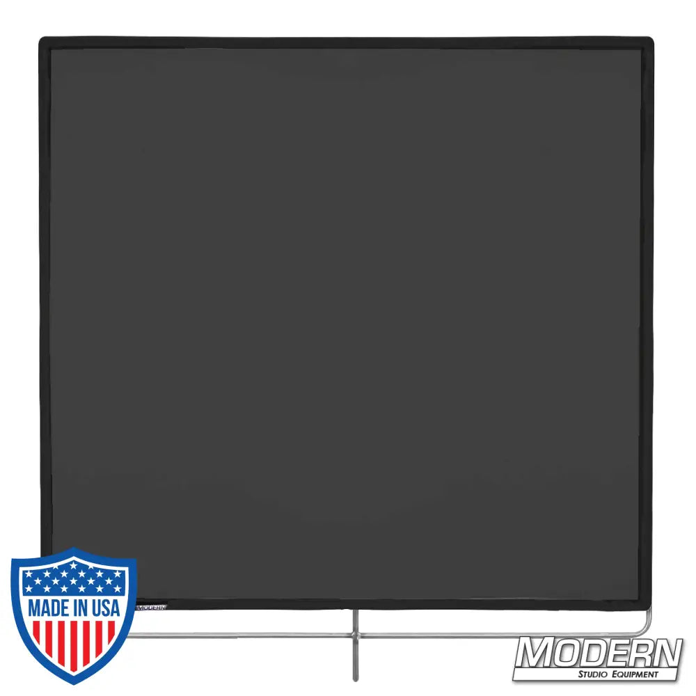 Black China Silk Scrim - 48" x 48" on 304 stainless frame for film grip rigging setups, diffuses light and removes reflectance by 1 stop.