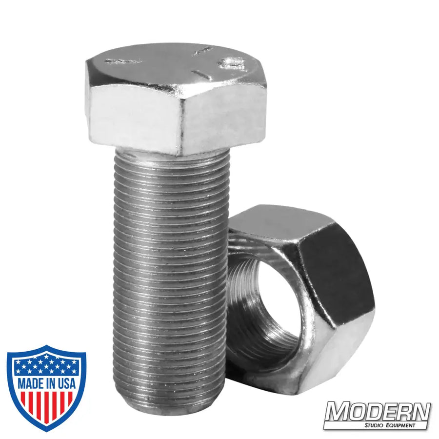 1-inch bolt and nut for film grip and rigging equipment with Mitchell Washer compatibility.