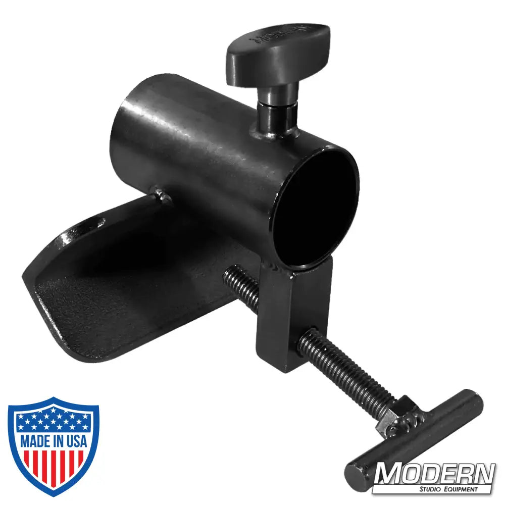 Candlestick Clamp for 1-1/2-inch Speed-Rail® - Black Zinc, ideal for film grip and rigging equipment.