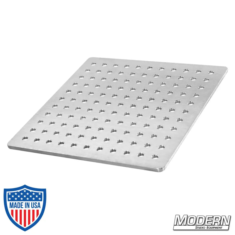 Aluminum cheese plate 12" x 12" x 1/4" for film grip rigging equipment