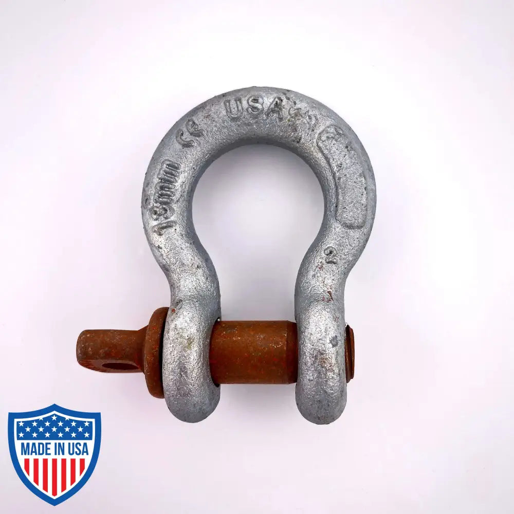 CM Screw Pin Shackle for rigging, lifting, and securing applications in film and grip industries.