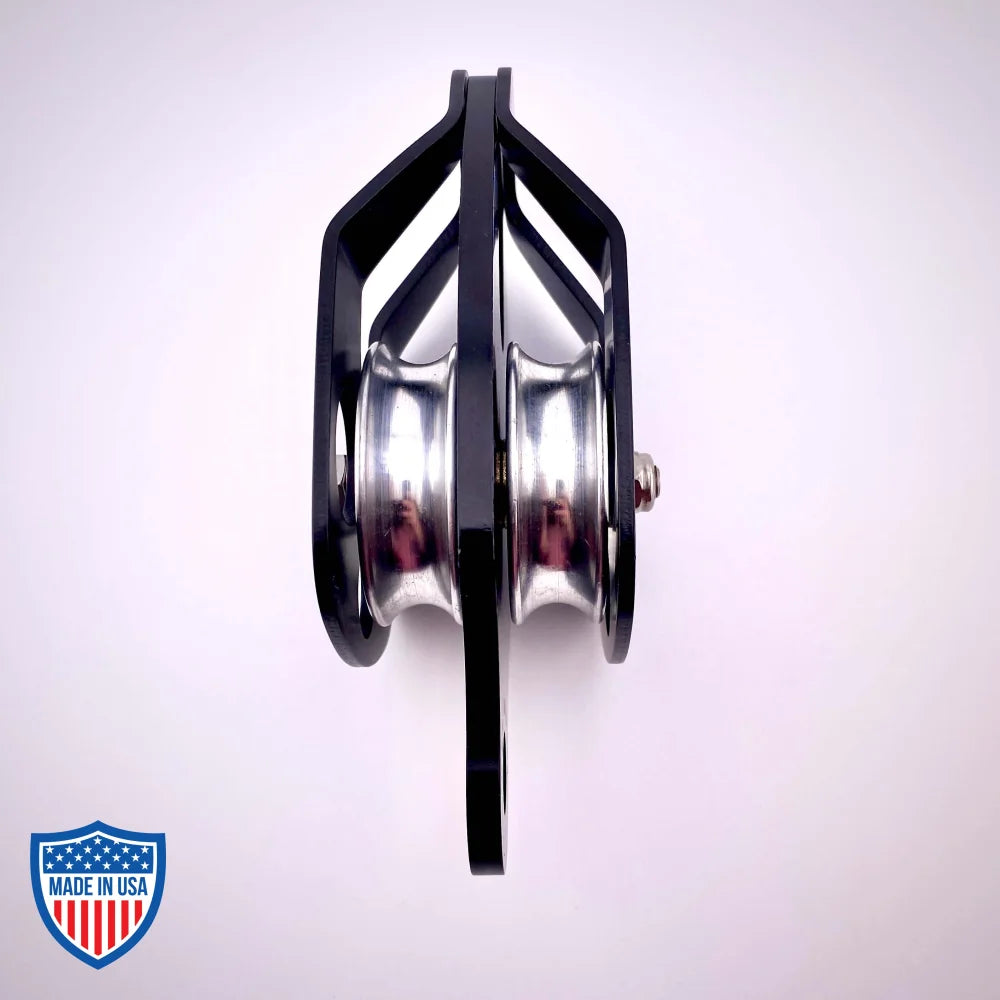 CMI 2-3/8" Split Double Aluminum Sheave Pulley RP102D