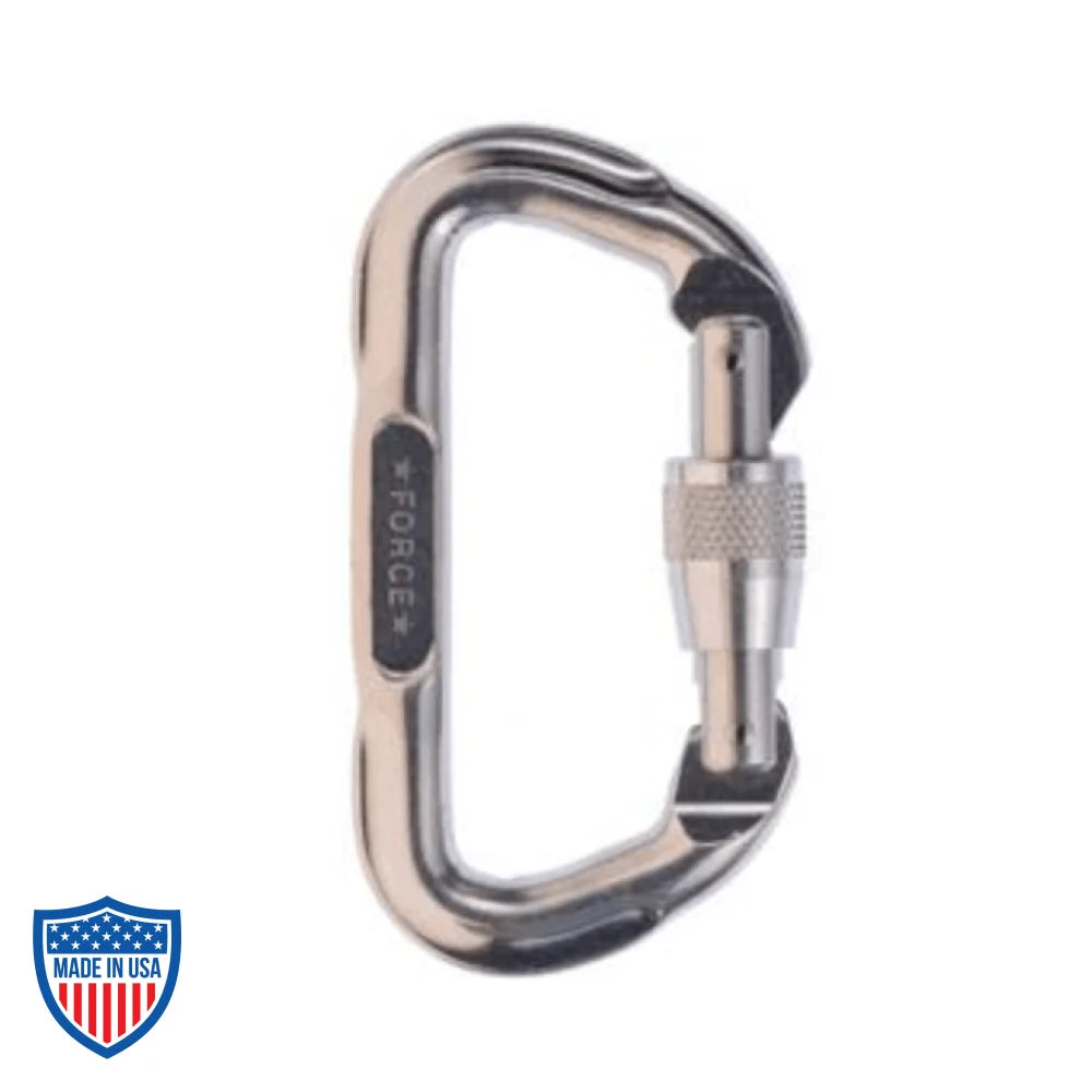 CMI Aluminum "D" Locking Gate Carabiner