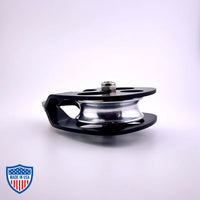 CMI RP102 Pulley with anodized aluminum side-plates for film grip and rigging, 5/8" rope capacity, 6000 Lb MBS