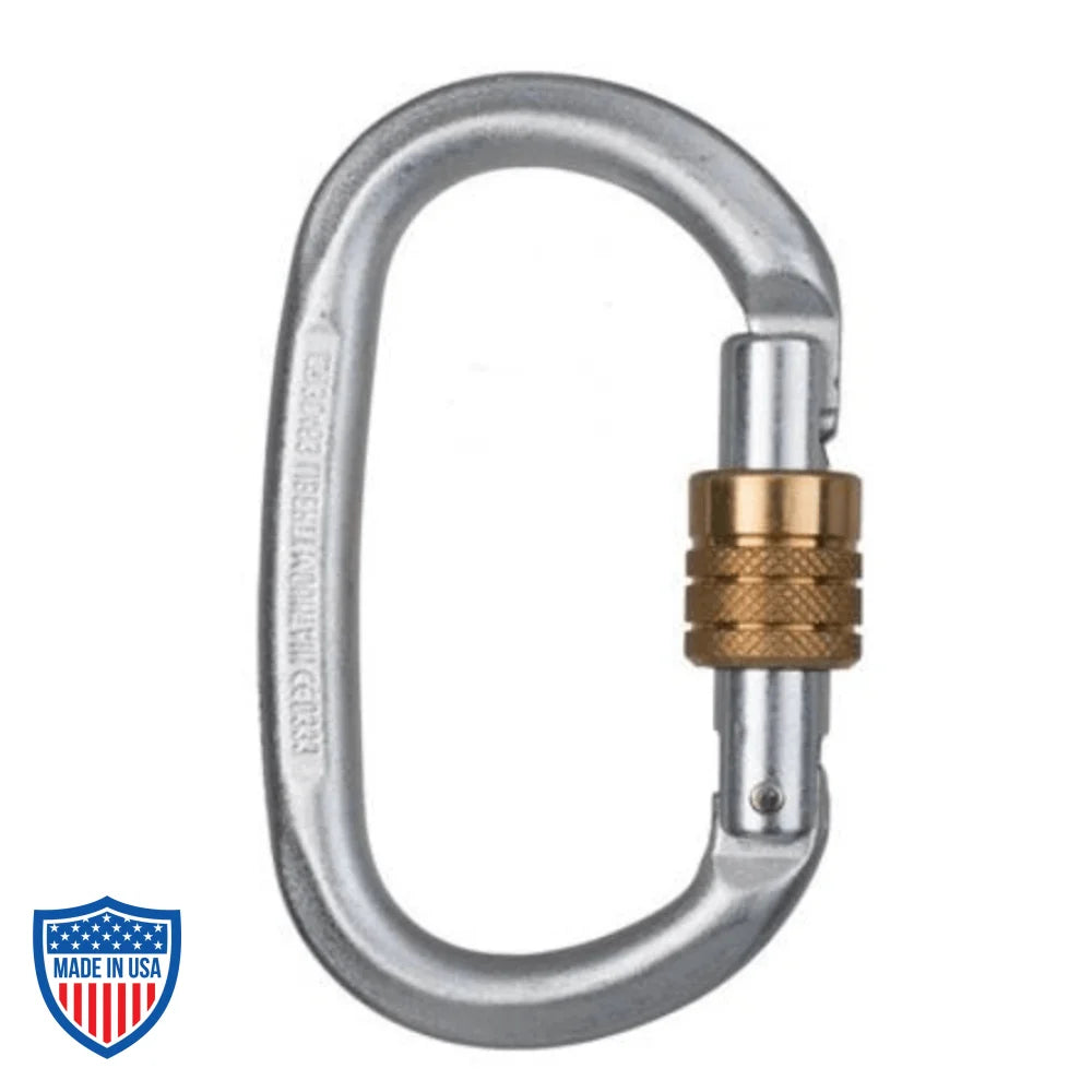CMI Steel Oval Screw Gate Carabiner