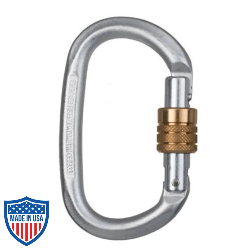 CMI Steel Oval Screw Gate Carabiner