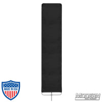 Stainless steel frame cutter with 16 oz. Commando cloth for film grip rigging, non-floppy and durable.