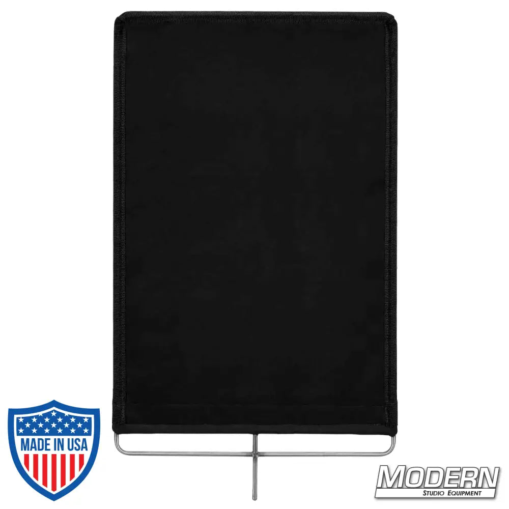Stainless steel frame cutter covered with 16 oz. Commando cloth for film grip and rigging