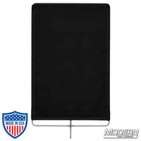 Stainless steel frame cutter covered with 16 oz. Commando cloth for film grip and rigging