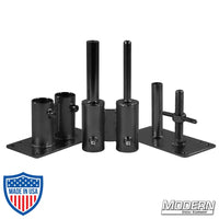 Double Pipe Wall Spreader Kit for 1-1/4-inch Speed-Rail® in Black Zinc, film grip rigging equipment for added strength.