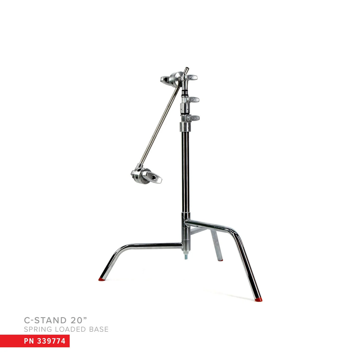 Matthews 20"  C-Stand Spring Loaded Folding w/Grip Head & Arm Chrome